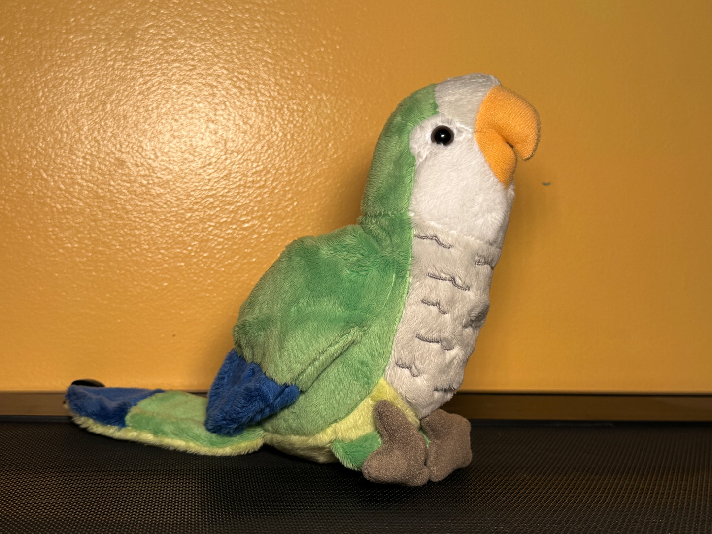 Pauli The 9" Green Quaker Parrot Plush