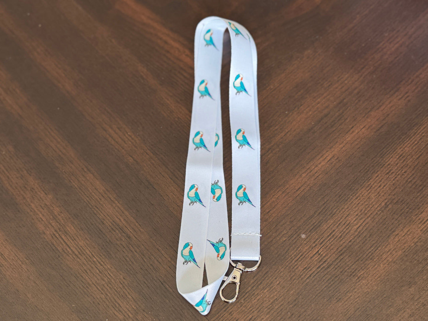 Blue Quaker Parrot Lanyard
