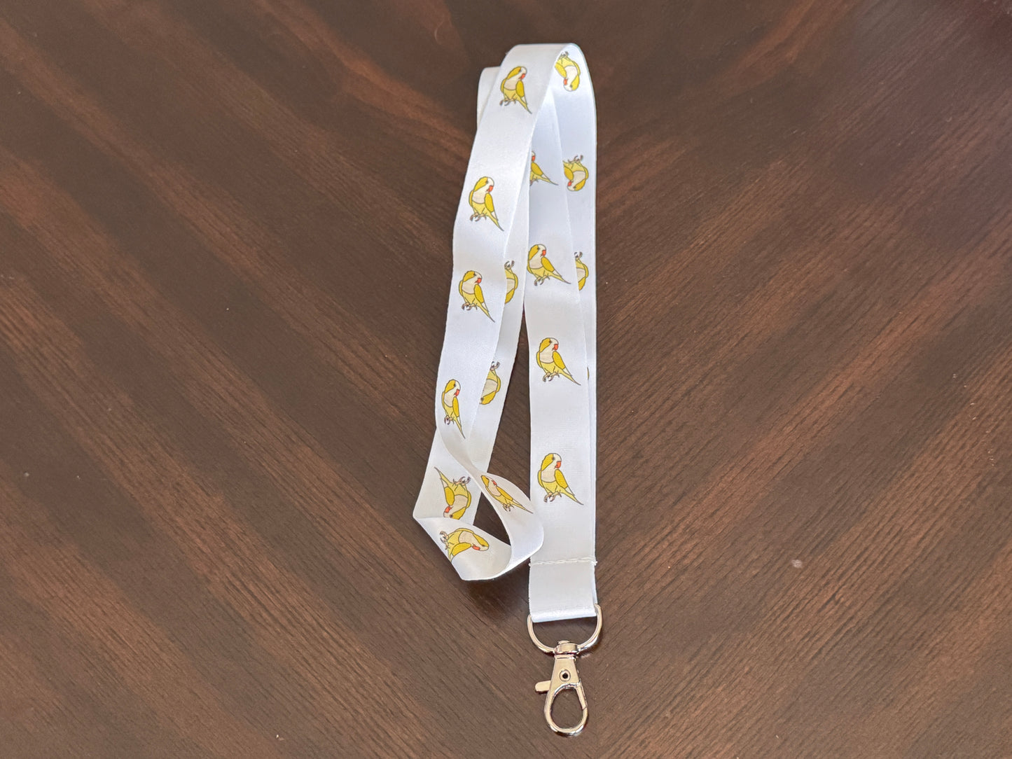 Yellow Quaker Parrot Lanyard
