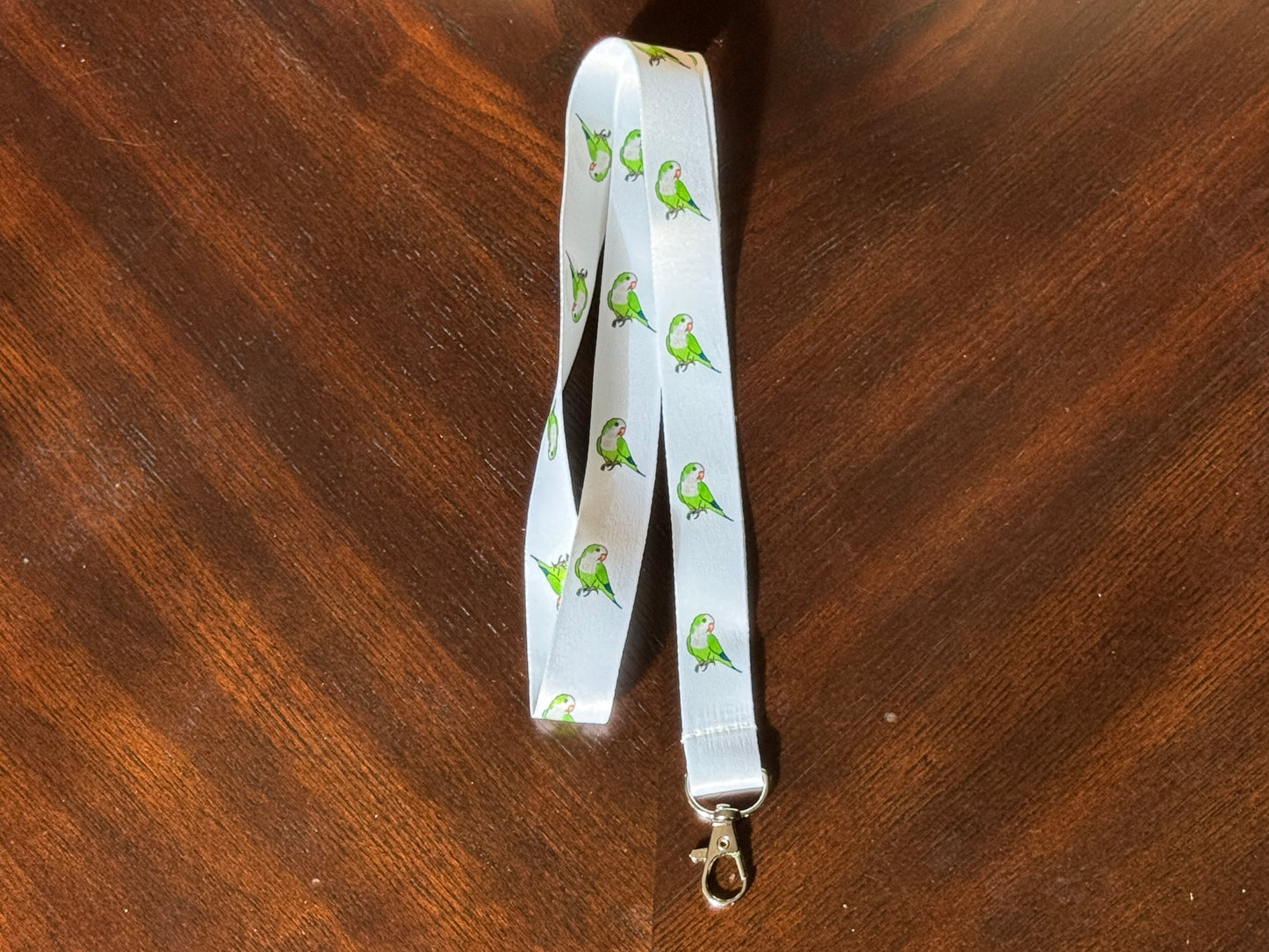 Green Quaker Parrot Lanyard