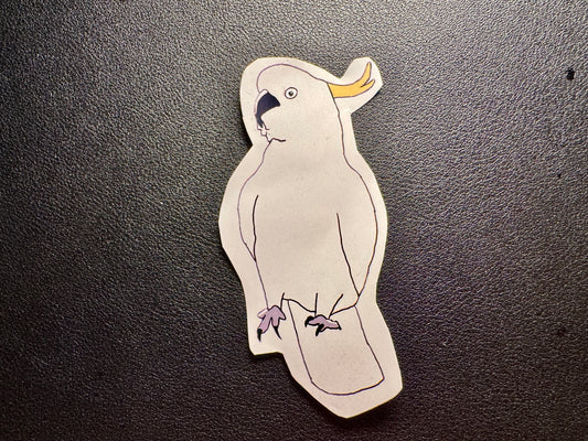 Umbrella Cockatoo Sticker